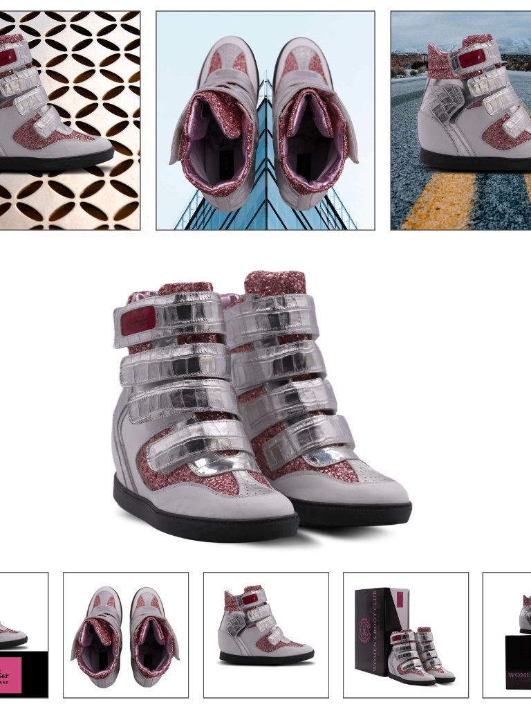 "Up Walker" Wedge Sneaker By David Kornhauser